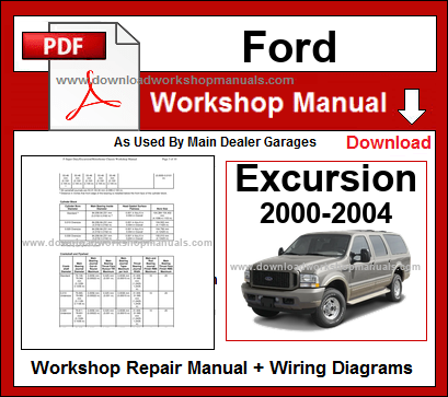 Ford Excursion 2000-2004 Workshop Repair Manual Download PDF